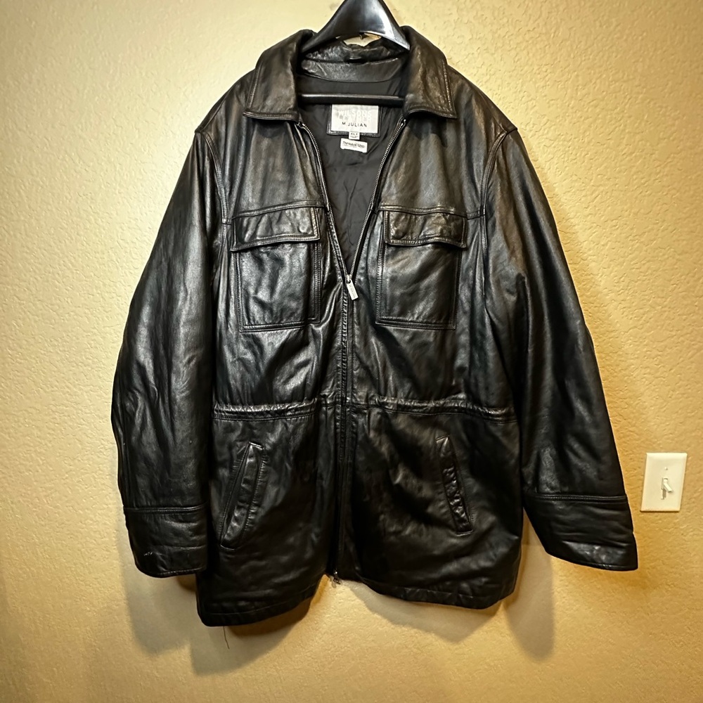 Wilsons Leather M. Julian Men's Black Shirt Jacket